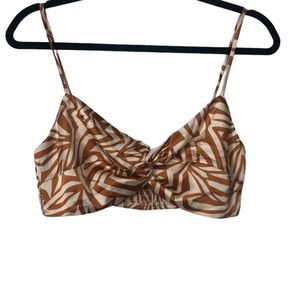 LUSH NWT WOMANS BIKINI BLOUSE IN COPPER SANDS SIZE L